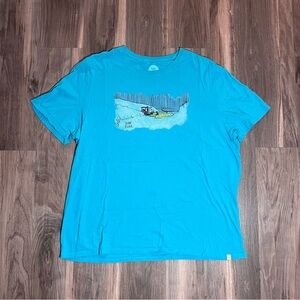 Life is Good Shirt Adult XL Dawn Patrol Sunrise Smooth Tee Classic Fit Dog